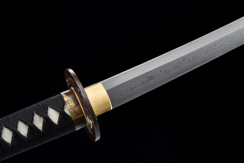 Katana Furano (acier T10 & Véritable Hamon “flamme”)