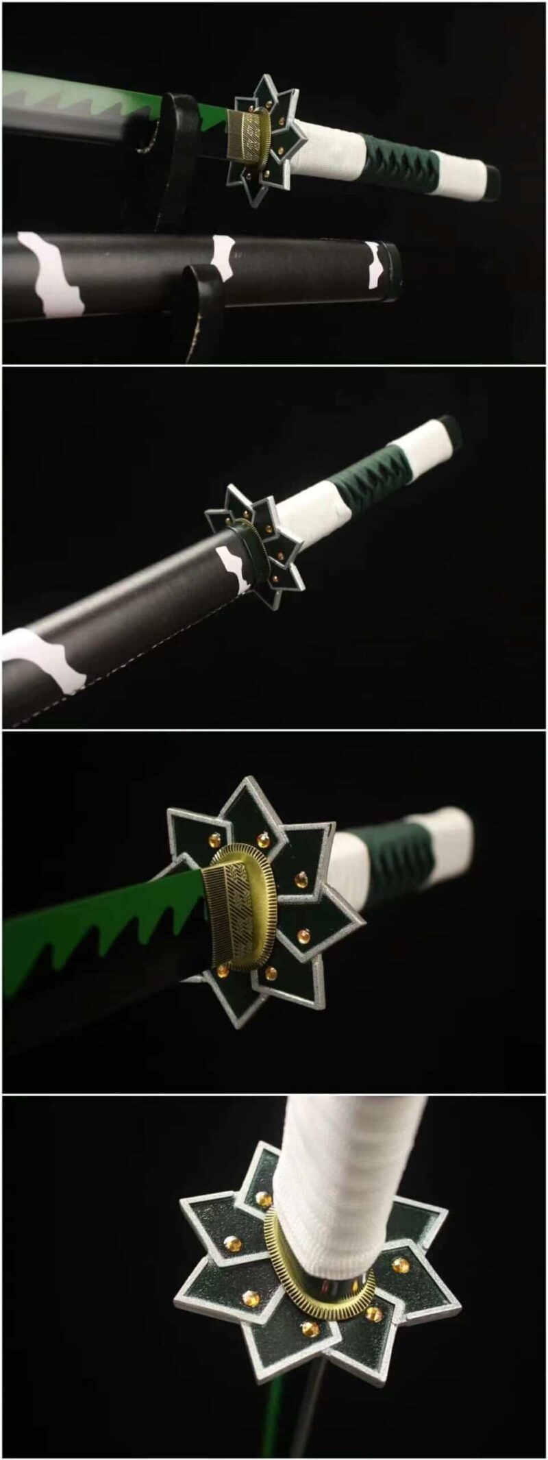 Sabre De Samouraï Tueur De Démons Shinazugawa Sanemi Katana D’anime Tue Le Diable Acier Au Manganèse Sabre Longquan