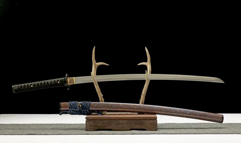 Katana Towada (acier Au Carbone 1060 Véritable Peau De Raie)