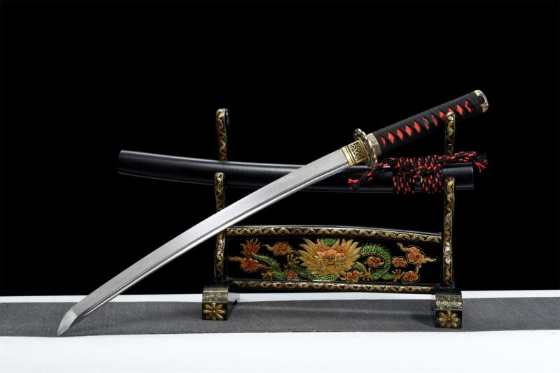 Wakizashi Maizuru (acier Damas)